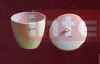 Porcelain Crucibles,  Medium  Wall with Lid,  Glazed